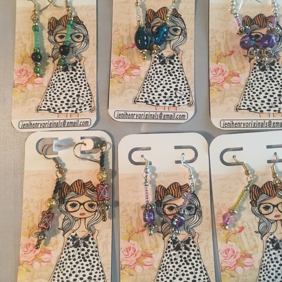 Colorful Homemade Earrings - Picture 7 of 7